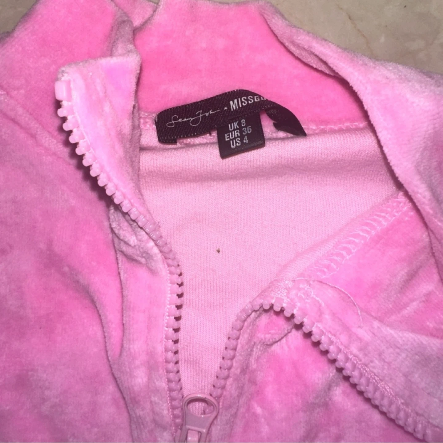 Velour Tracksuit Set Bubblegum S-M - photo 5