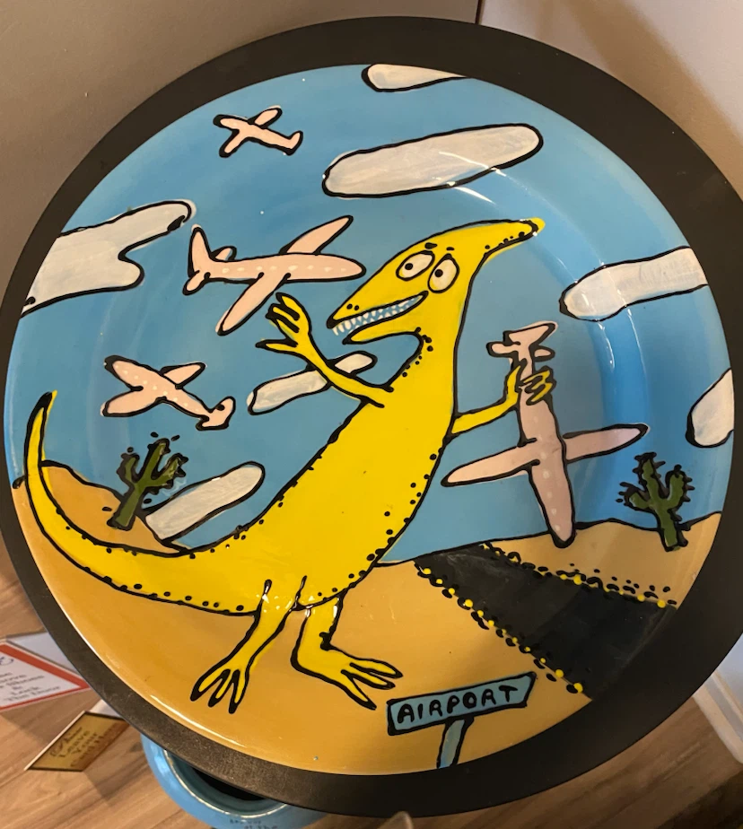 Decorative Ceramic Vase - Dog at the Beach Design - photo 2