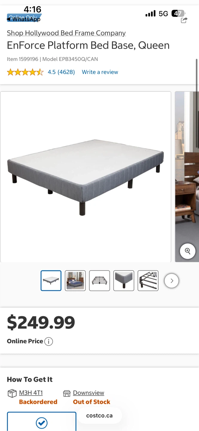 EnForce Platform Bed Base, Queen - photo 4