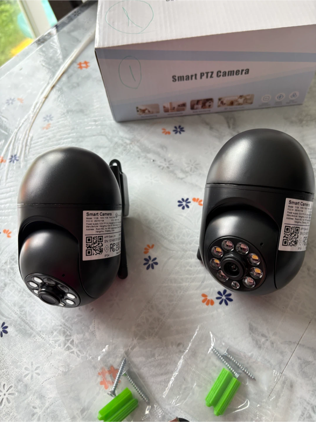 2-Pack Smart PTZ WiFi Security Cameras - photo 2