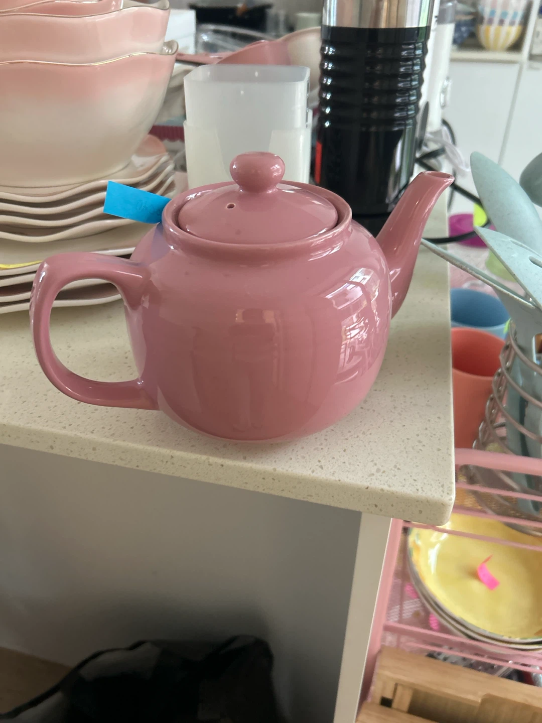 Pink Ceramic Teapot