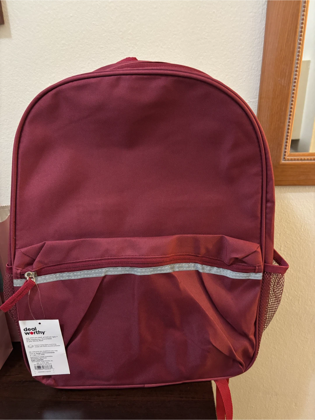 NEW-Maroon Backpack