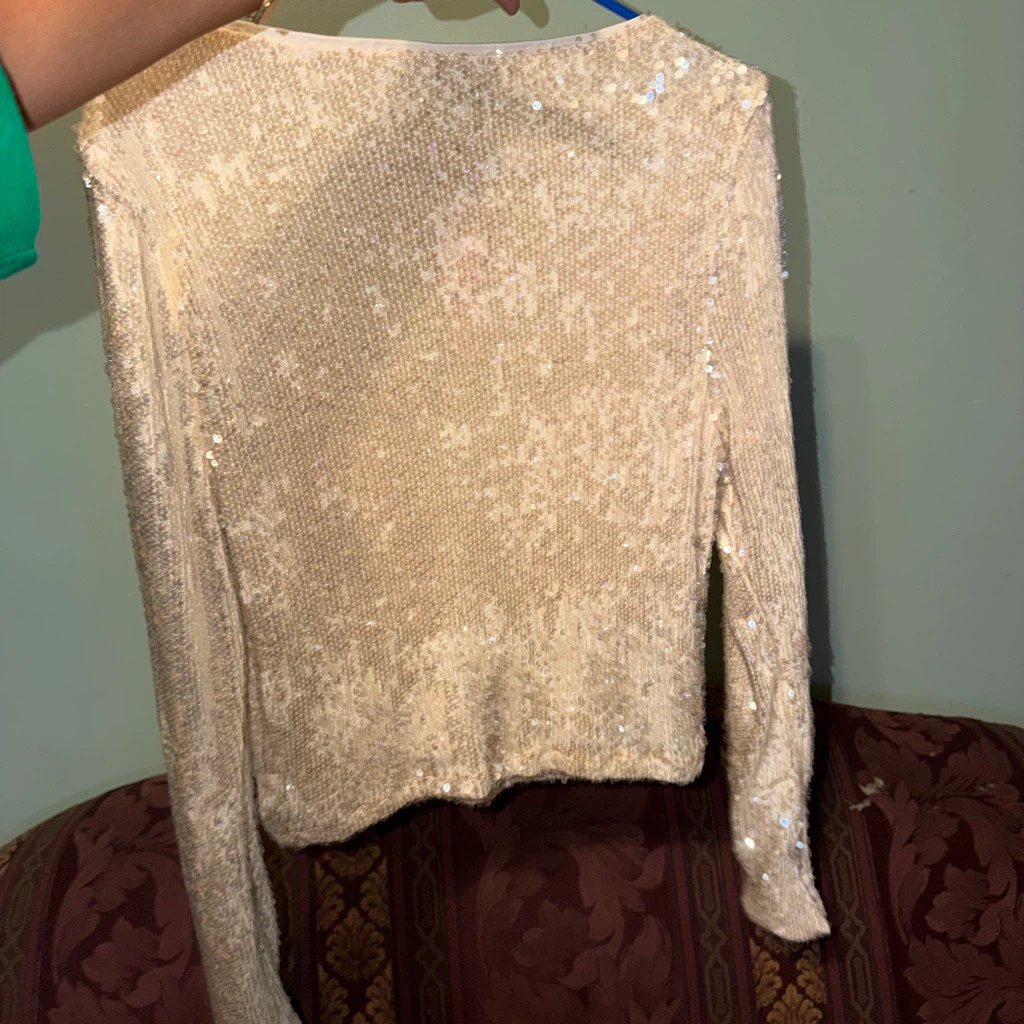 Wild Fable Sequin Long Sleeve Top