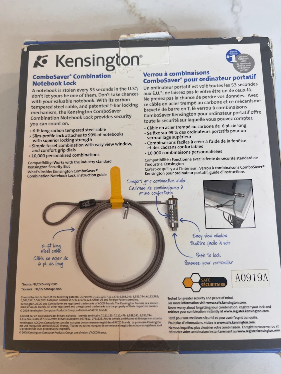 Kensington ComboSaver Combination Notebook Lock - photo 2