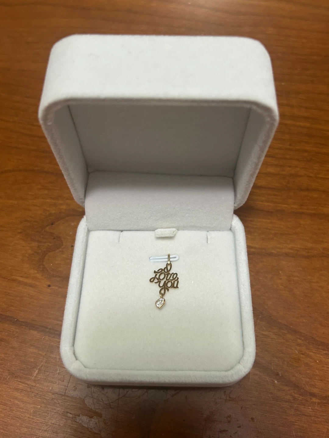 14k Solid Gold "I Love You" Pendant Charm - photo 3