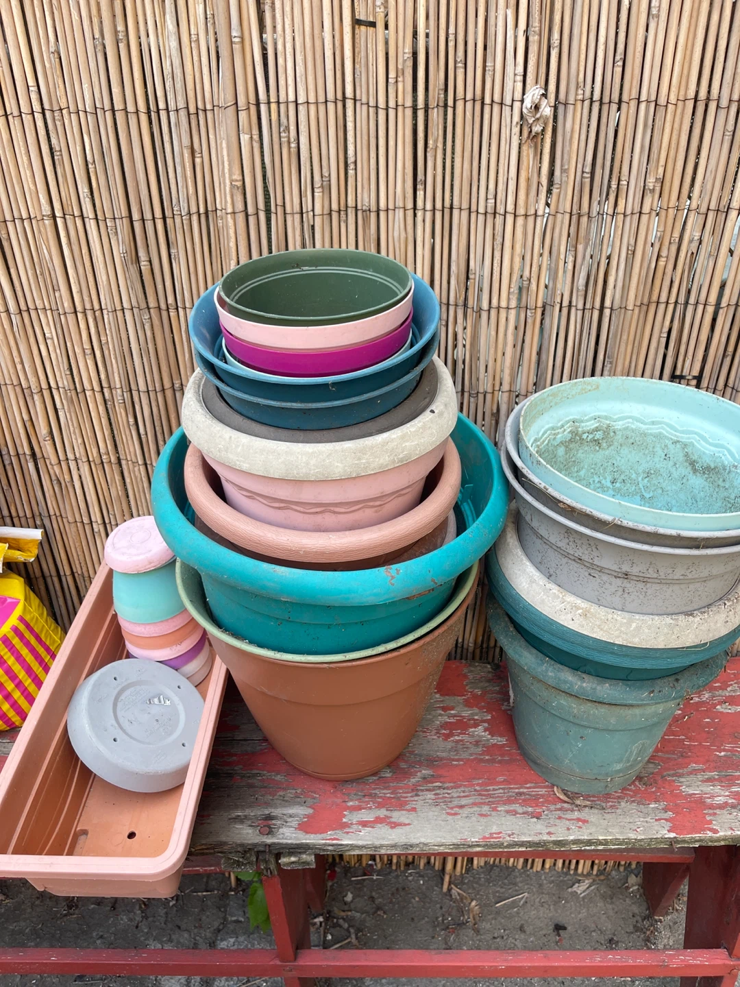 Assorted Plastic Plant Pots Bundle
