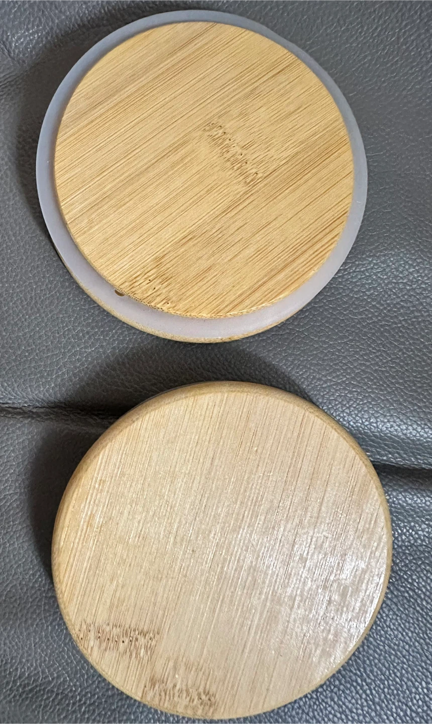 Set of 2 Bamboo Lids for Mason Jars - photo 3