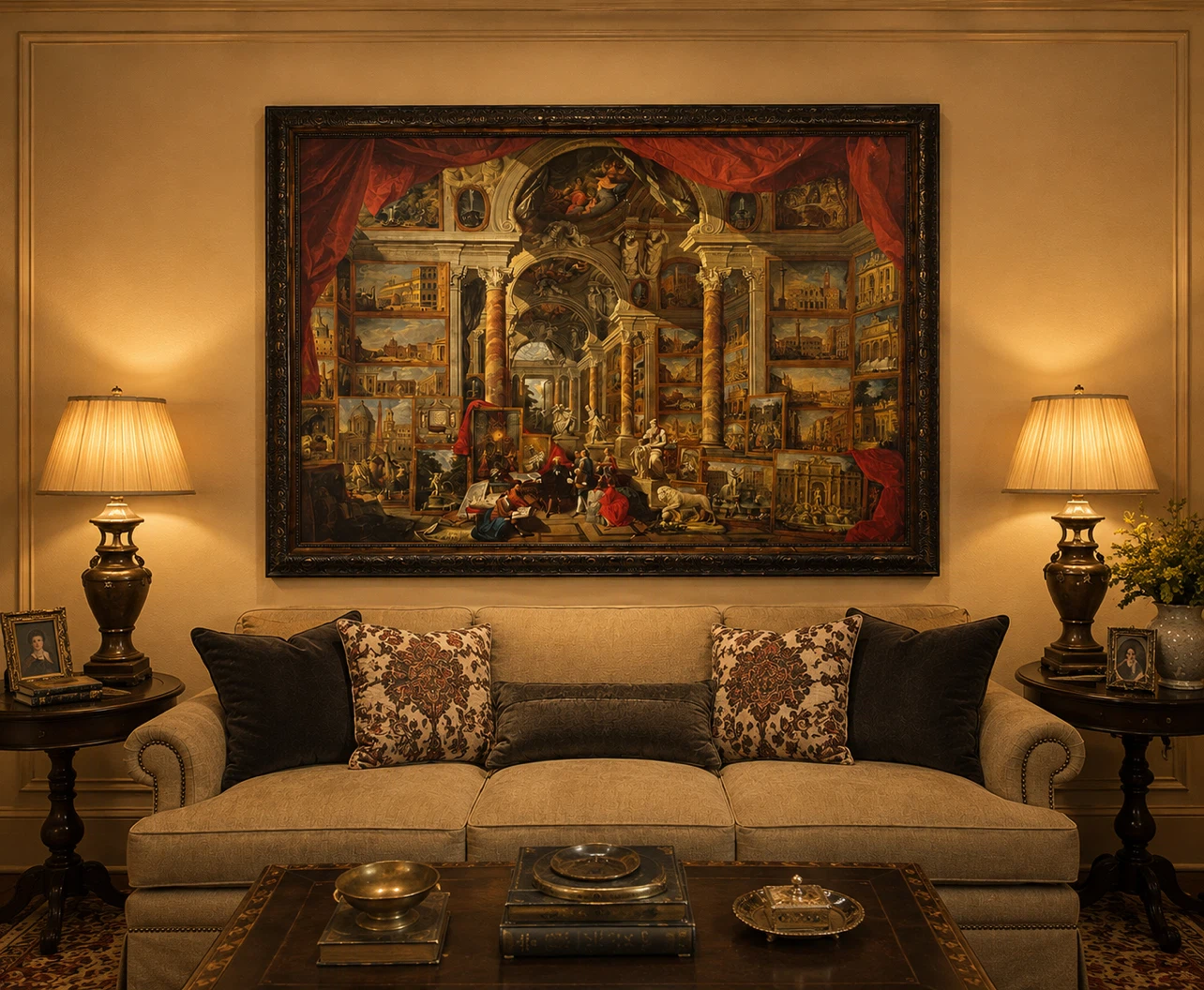 Large Framed Painting - photo 2