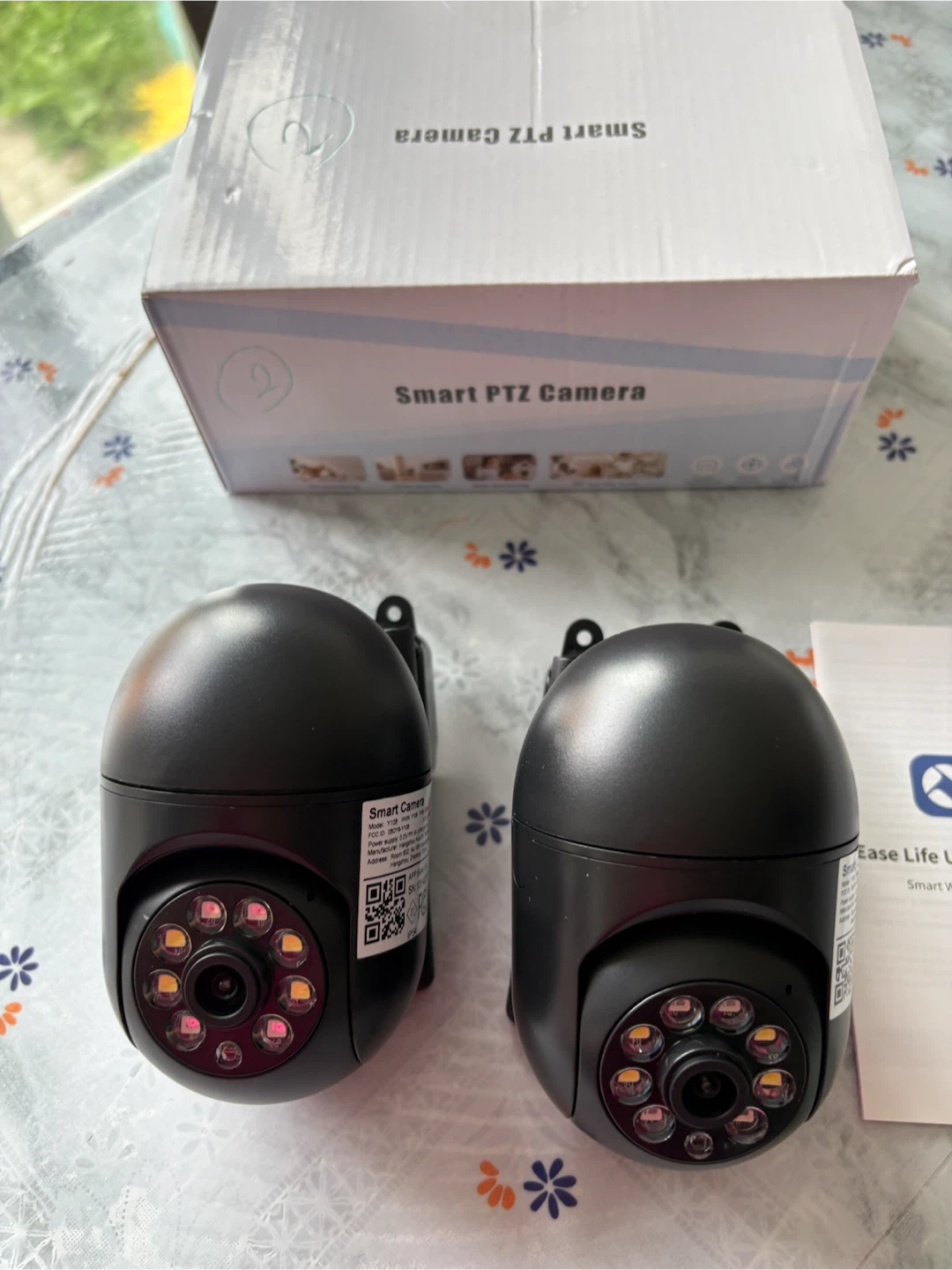 2-Pack Smart PTZ WiFi Security Cameras