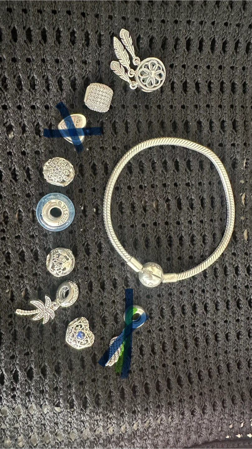 Pandora Bracelet with Charms (price for each)