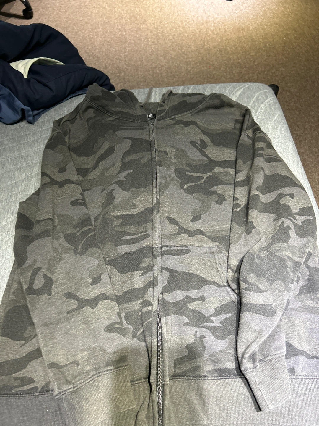 Camo Zip-Up Hoodie