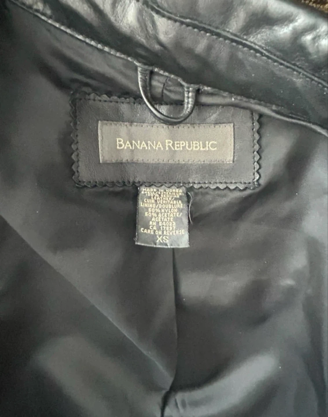 Banana Republic Black Leather Jacket - XS - photo 2