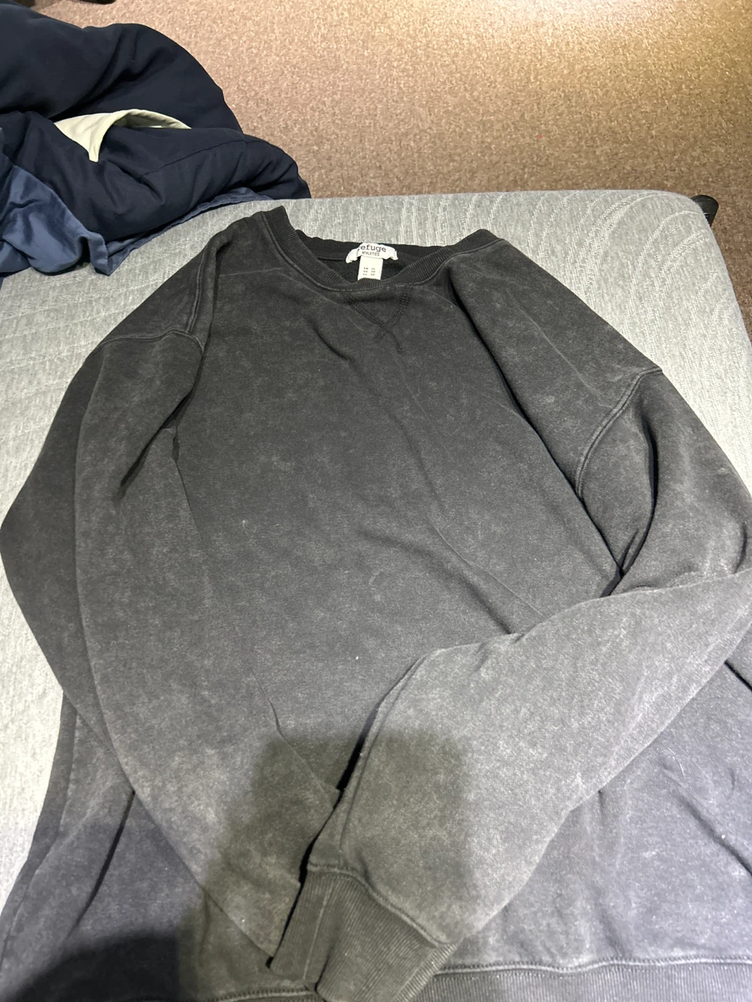 Refuge Athletics Grey Wash Crewneck Sweatshirt