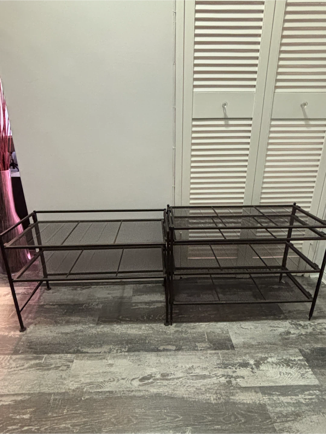 Black Metal Mesh 5-Tier Shoe Rack - photo 5