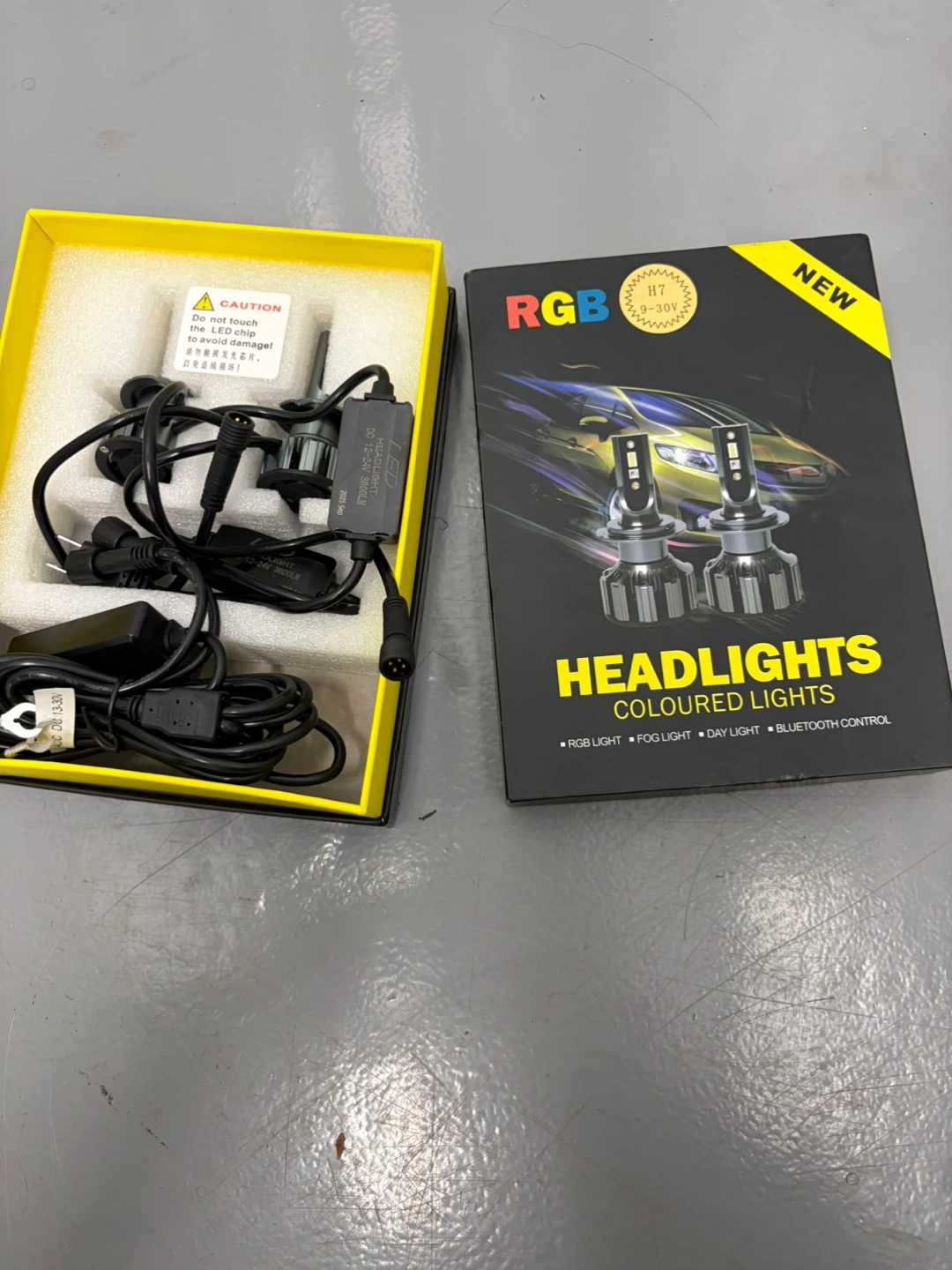 RGB Headlights Colored Lights Bluetooth Control - photo 2