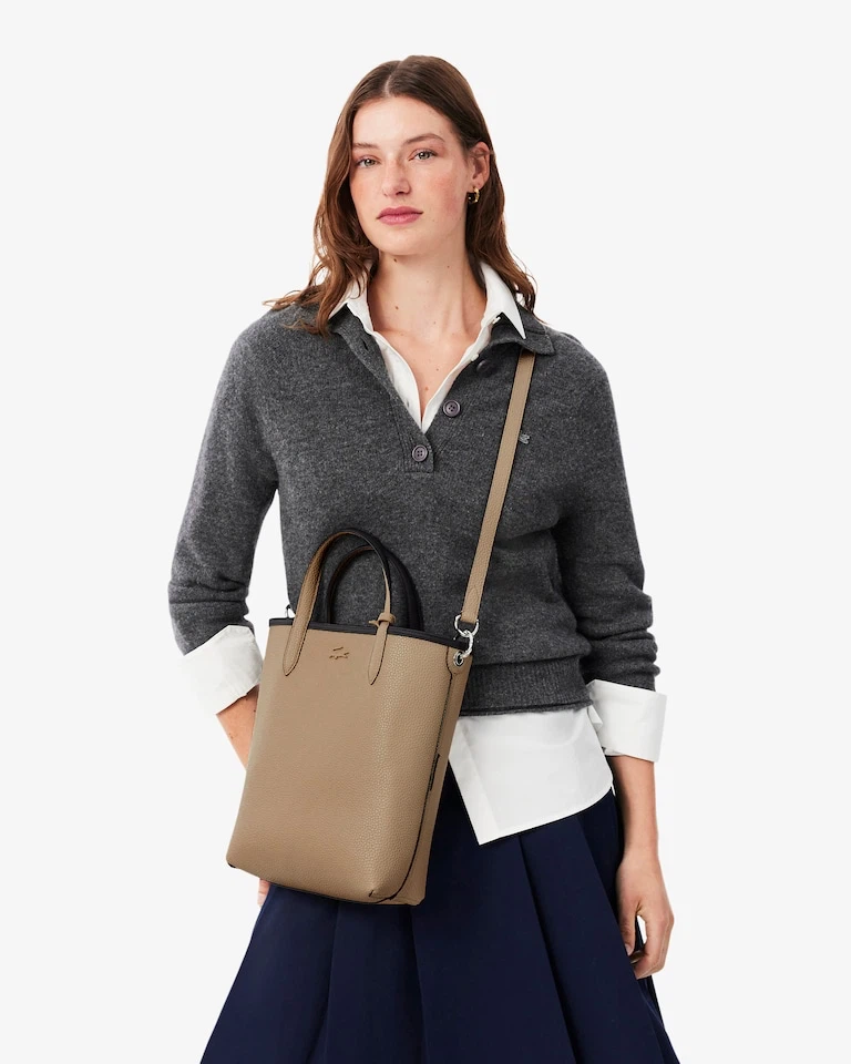 Lacoste Black Pebbled Anna Tote Bag - photo 2