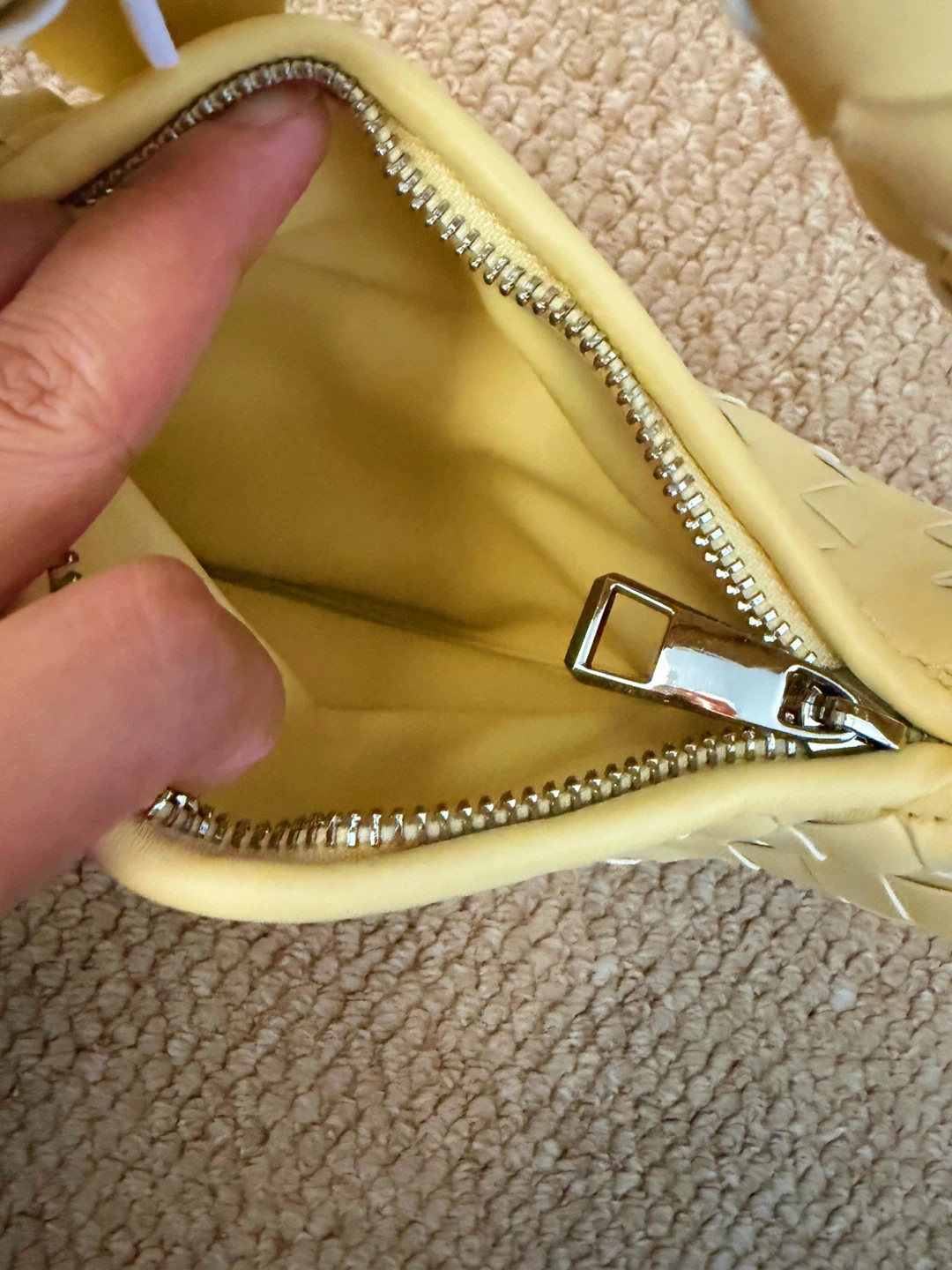 Yellow Woven Handbag - photo 3