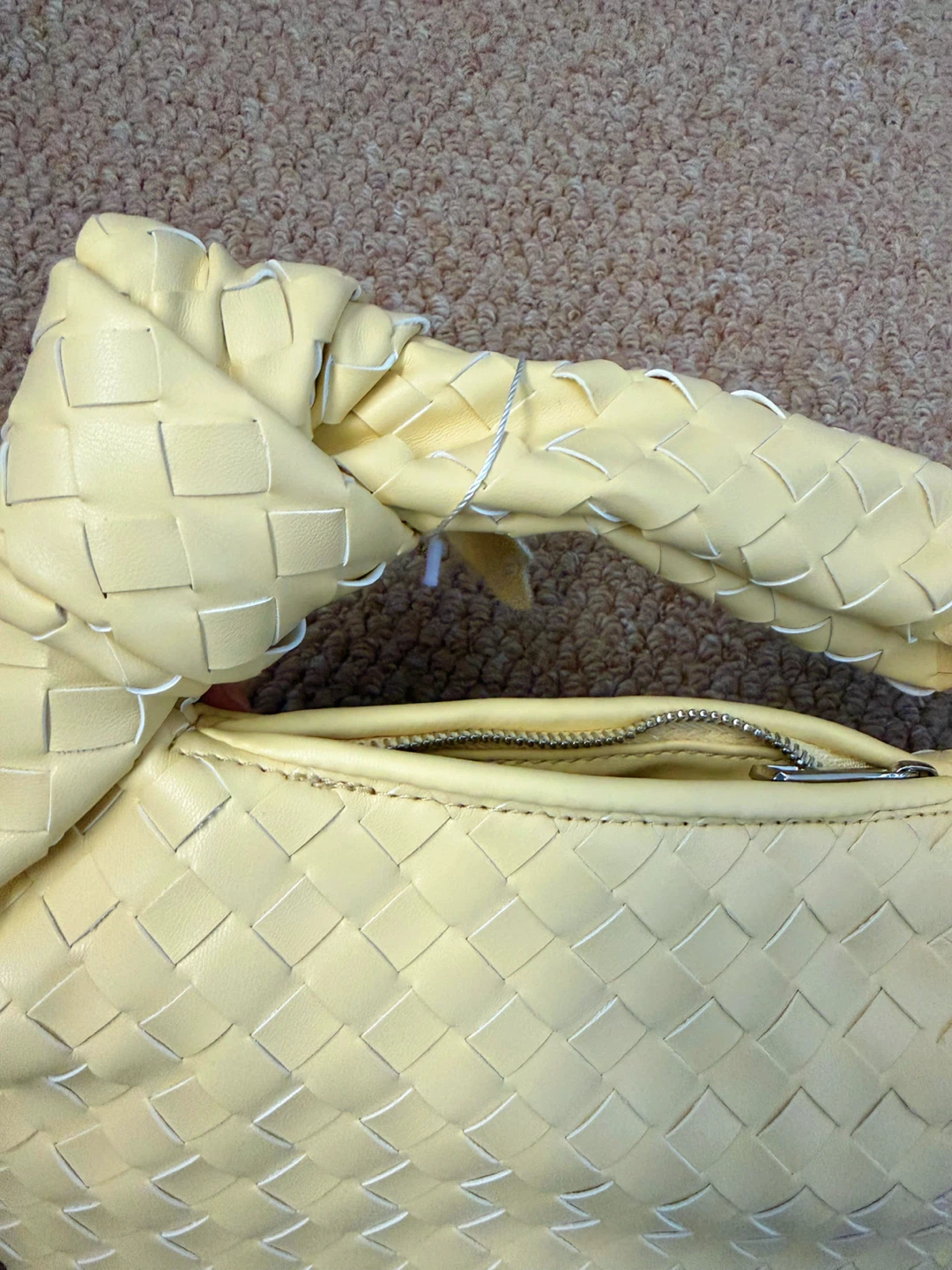 Yellow Woven Handbag - photo 4