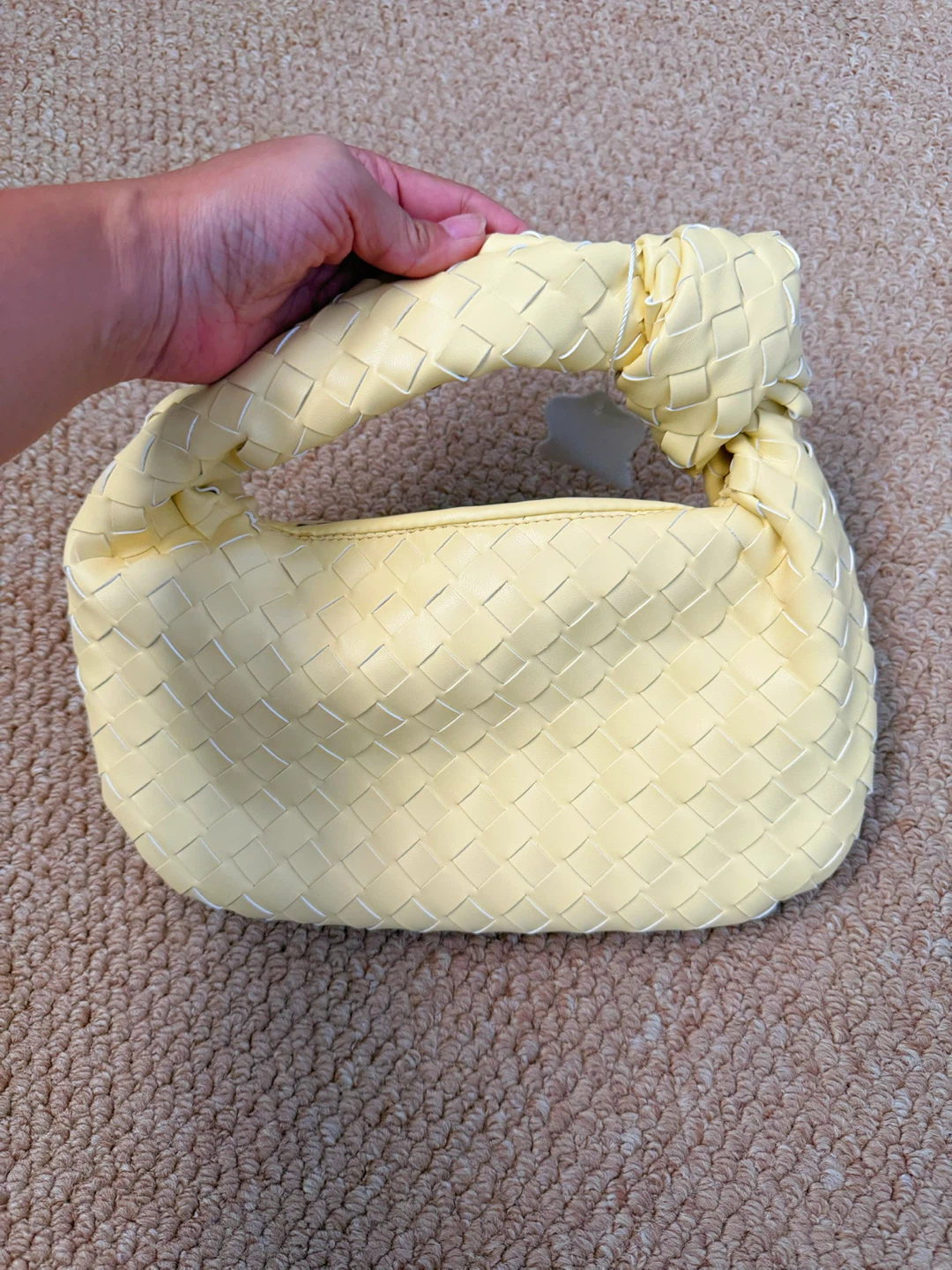 Yellow Woven Handbag - photo 5