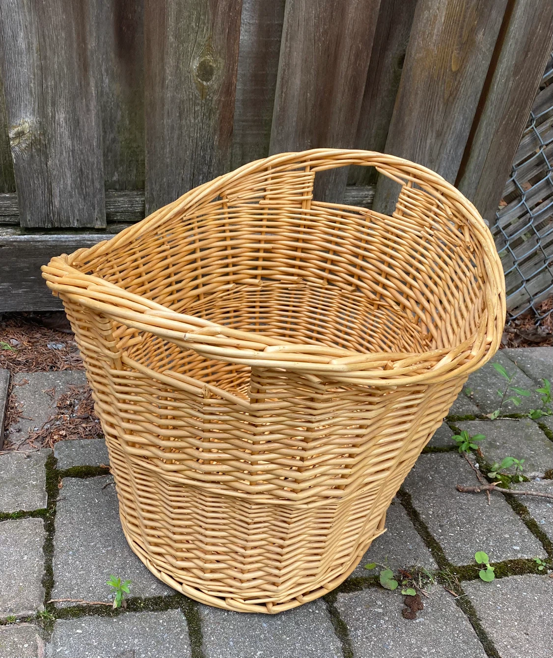 Wicker Large Basket with Handles - photo 2