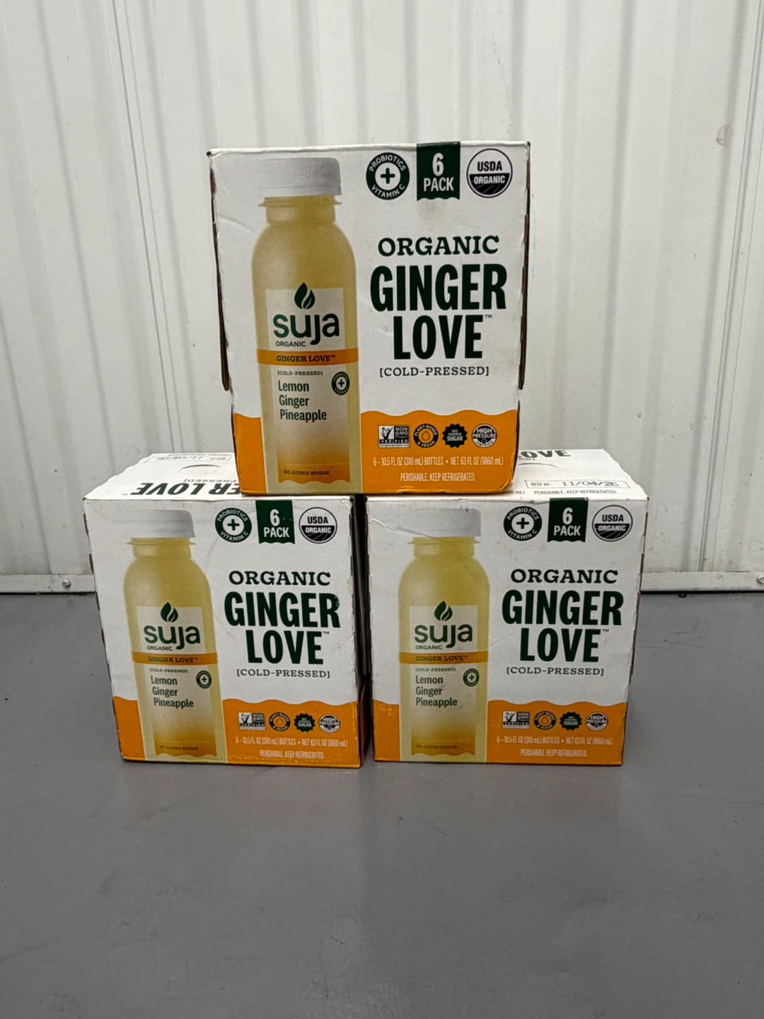 Suja Organic Ginger Love Lemon Ginger Pineapple - 6 Pack