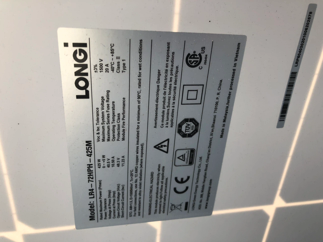 Solar panels