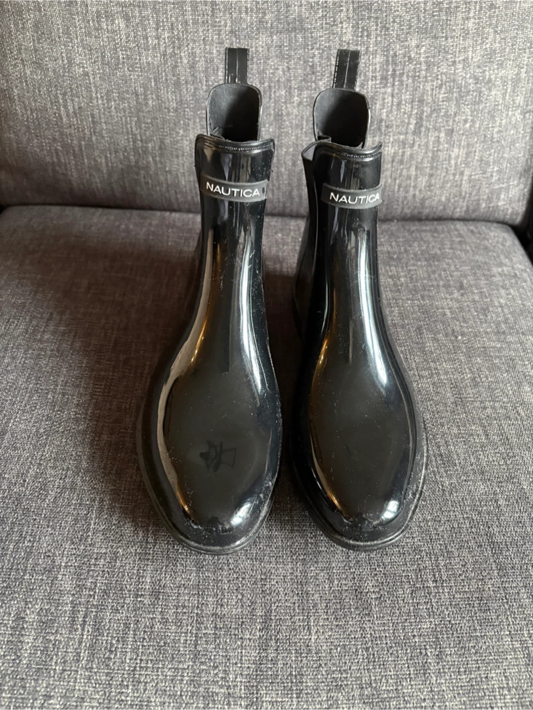Nautica Black Rain Boots