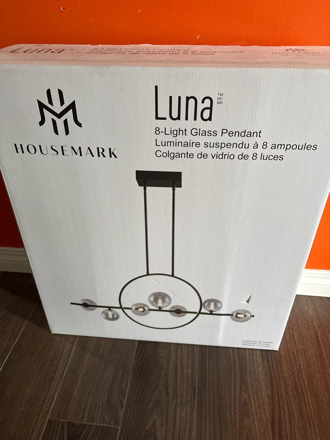 Housemark Luna 8-Light Glass Pendant Light