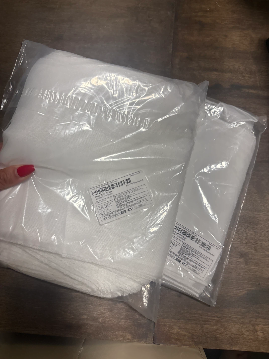 12 White Organza Sashes