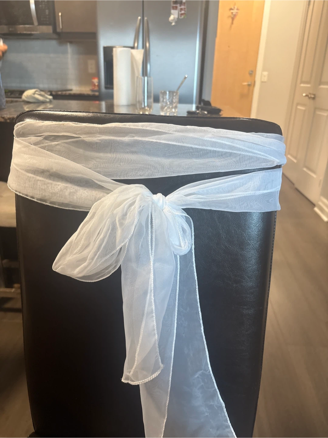 12 White Organza Sashes - photo 2