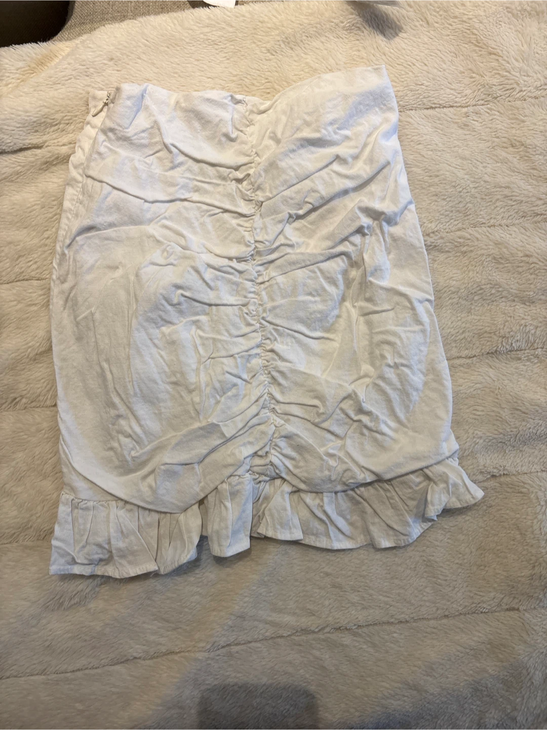 White Ruffle Mini Skirt - photo 2