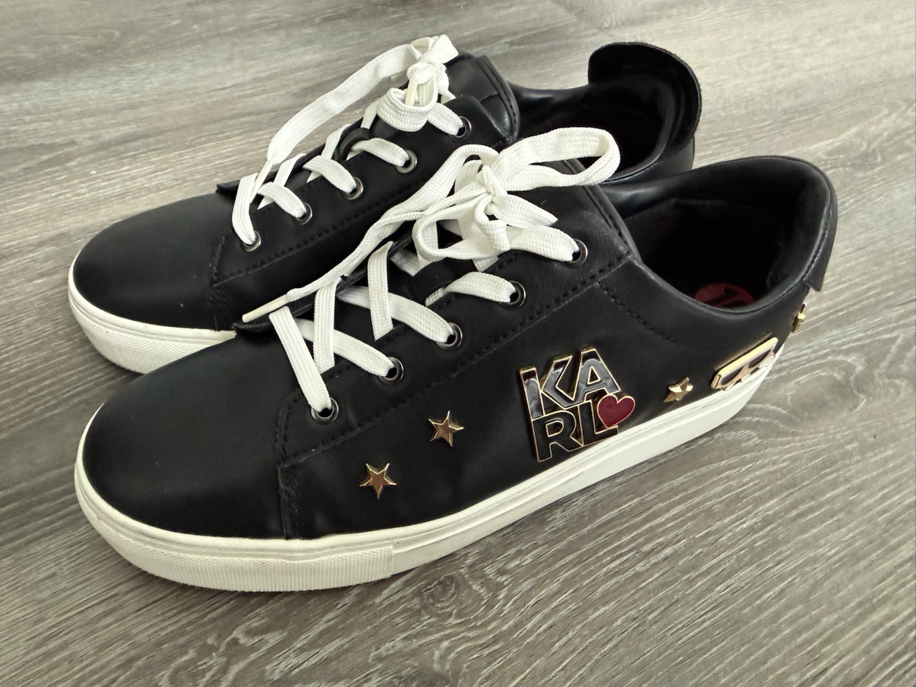 Karl Lagerfeld Black Sneakers - Size 10 - photo 2
