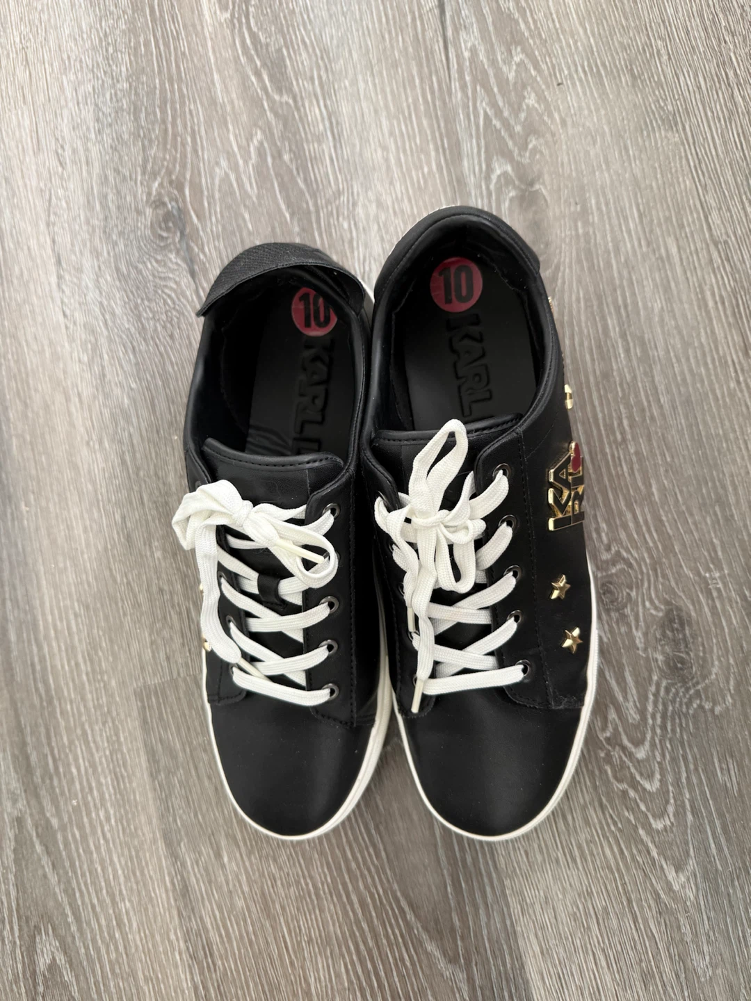 Karl Lagerfeld Black Sneakers - Size 10 - photo 4