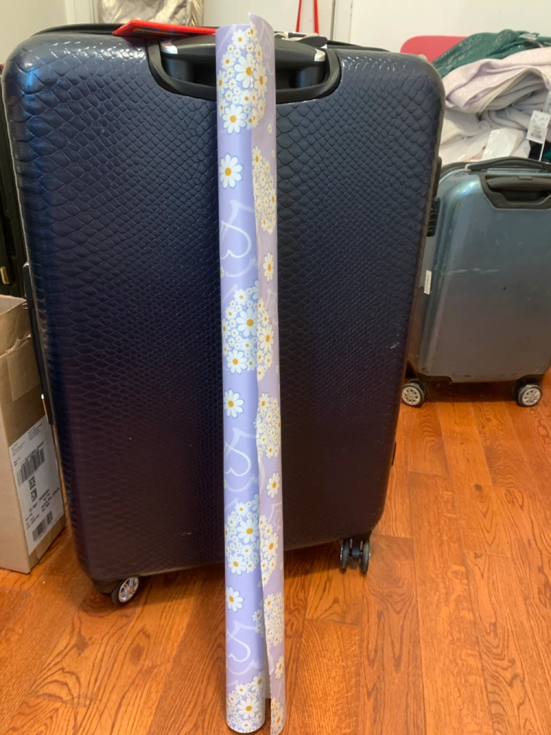Purple Daisy Floral Wrapping Paper Roll - Gift Wrap