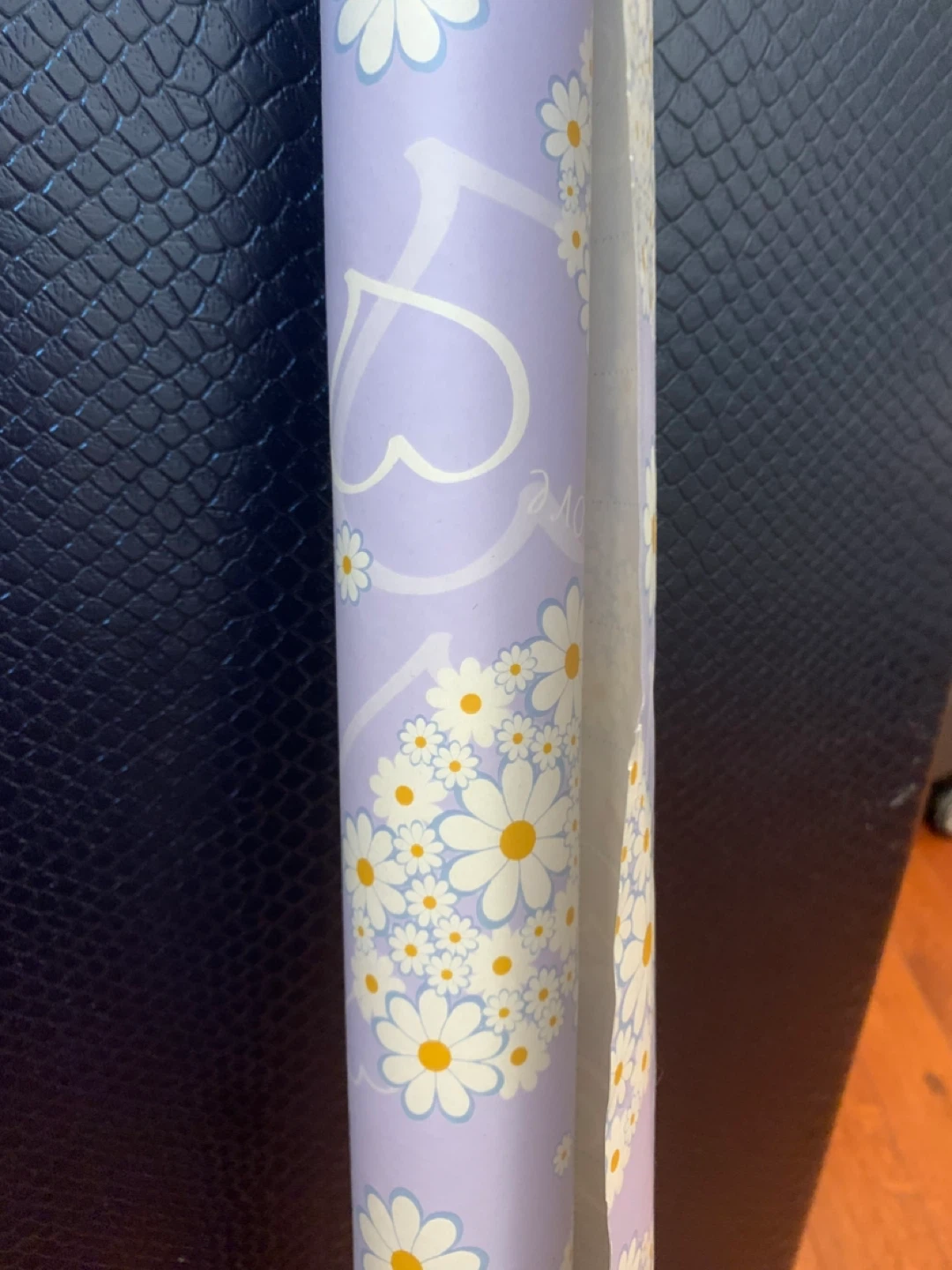 Purple Daisy Floral Wrapping Paper Roll - Gift Wrap - photo 3