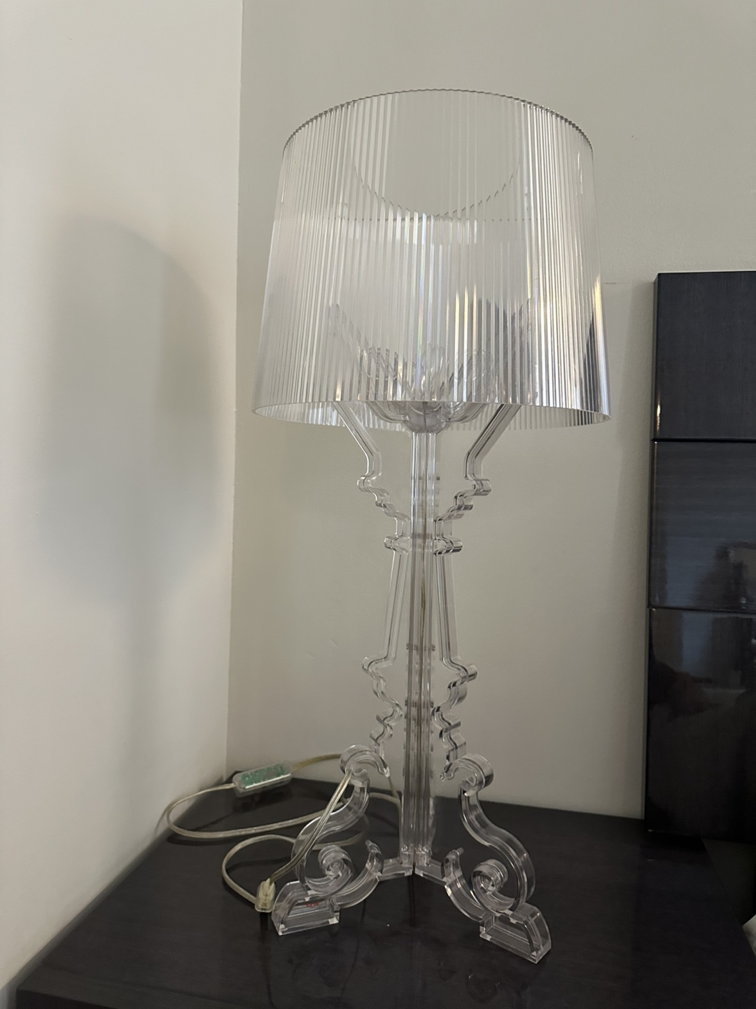 2 Kartell Bourgie Transparent Lamps