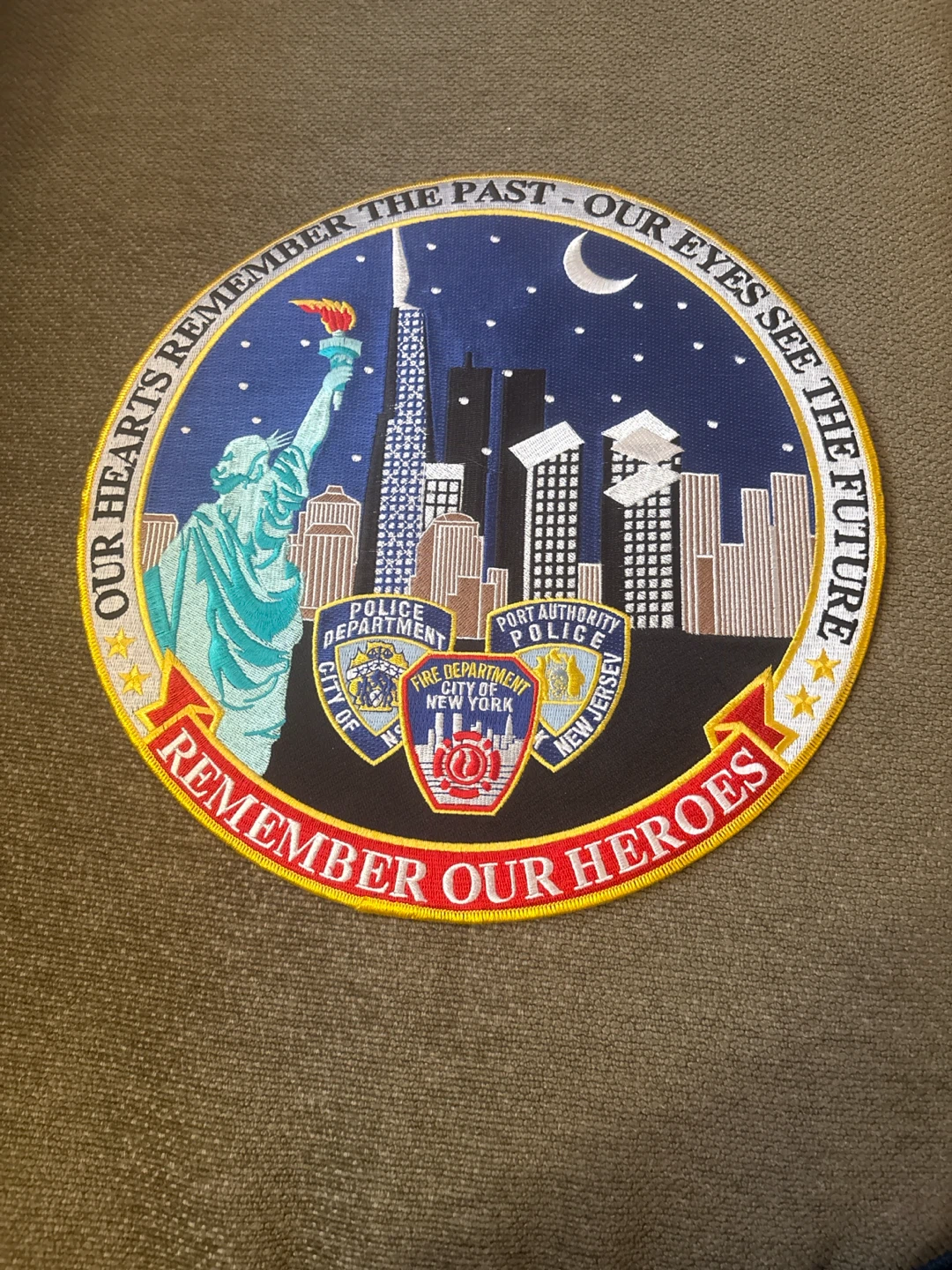 Remember Our Heroes 9/11 Memorial Patch