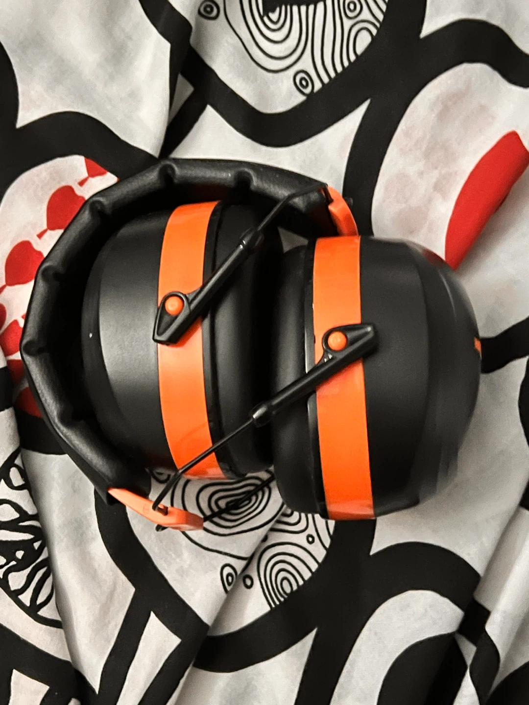 Black and Orange Earmuffs