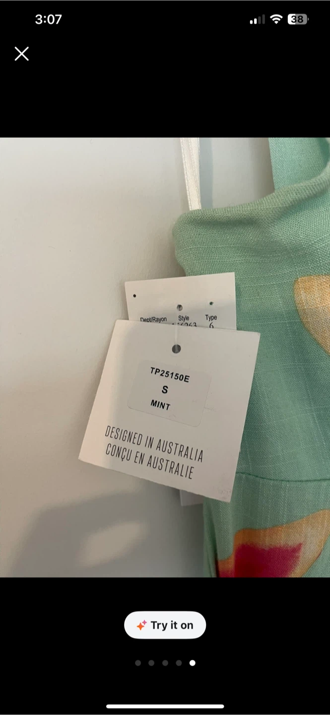 Linen Mint and floral summer dress - photo 5