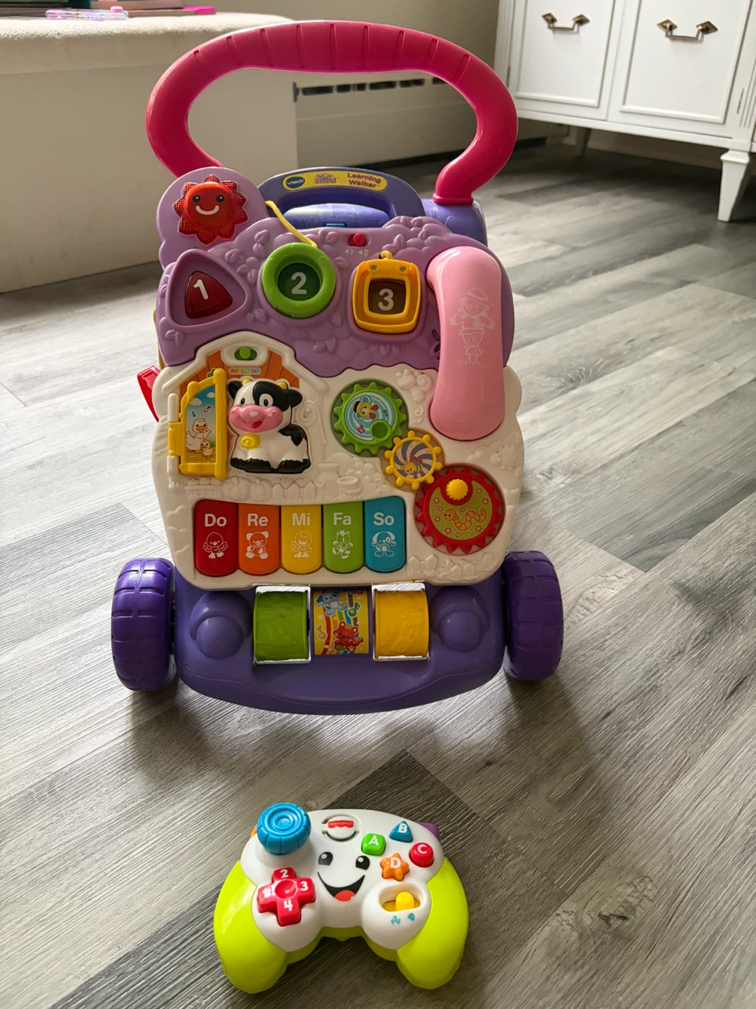 Sit-to-Stand Learning Walker + kids gaming controller