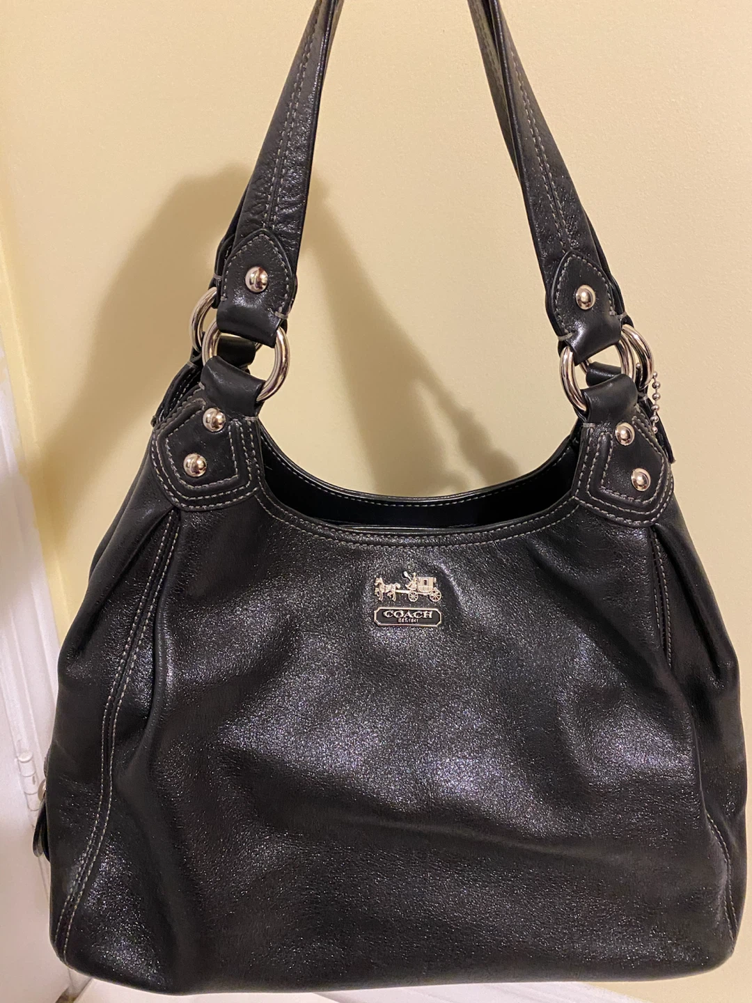 Coach Black Leather Handbag