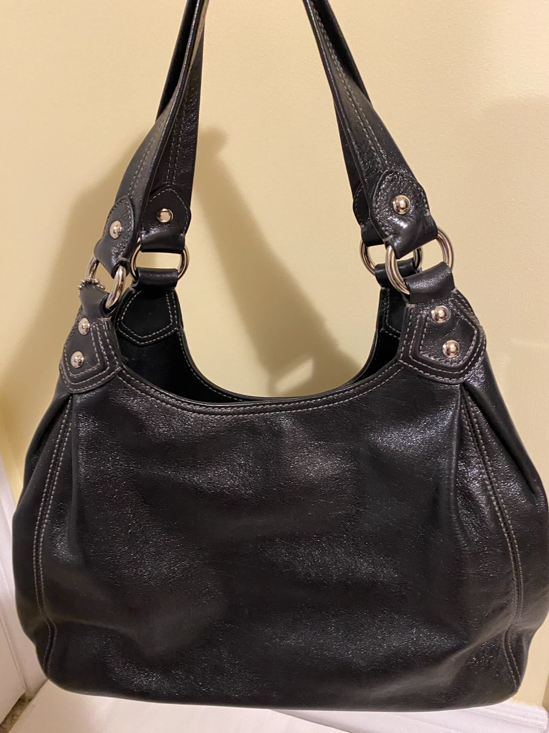 Coach Black Leather Handbag - photo 2
