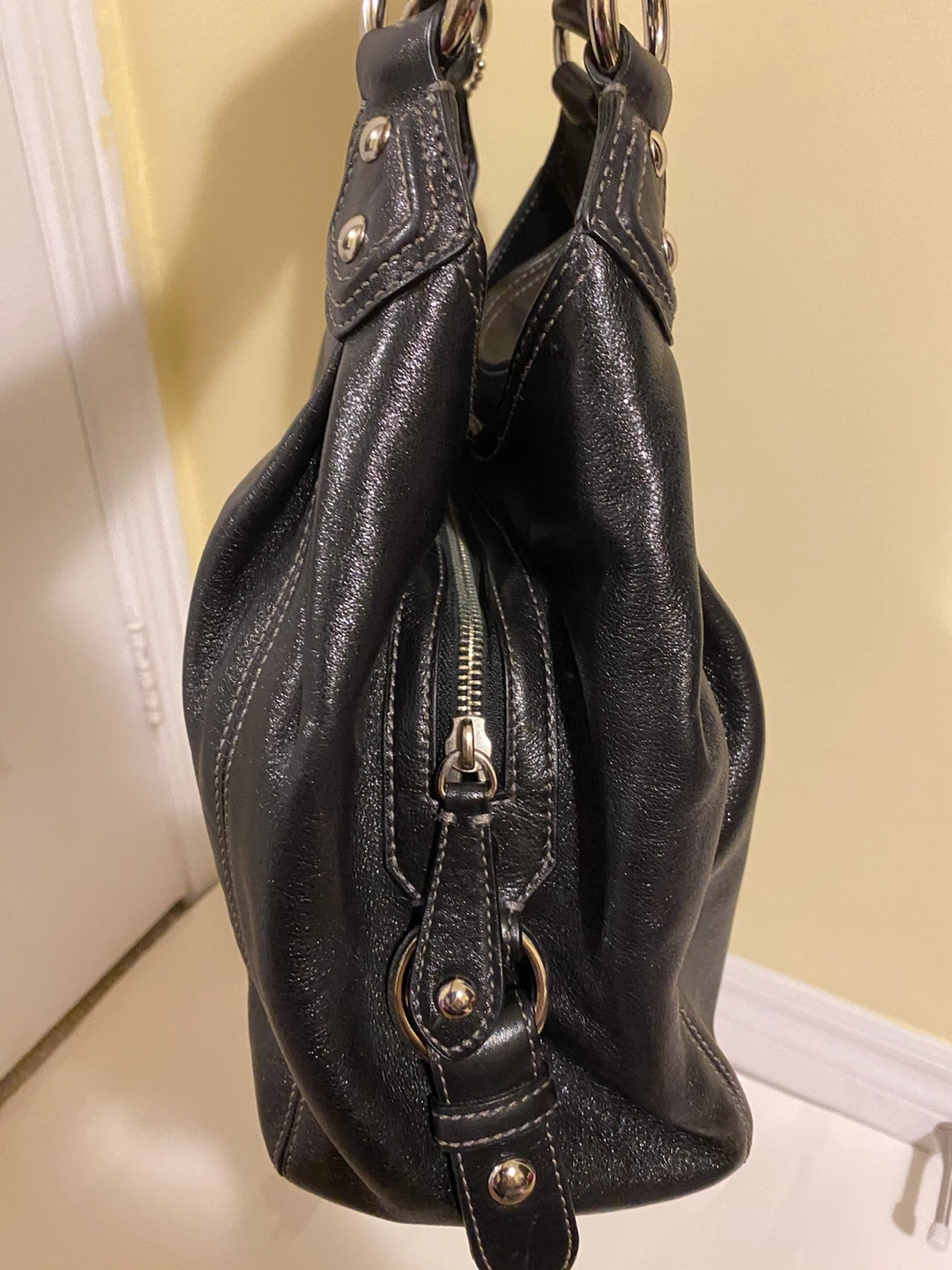 Coach Black Leather Handbag - photo 3