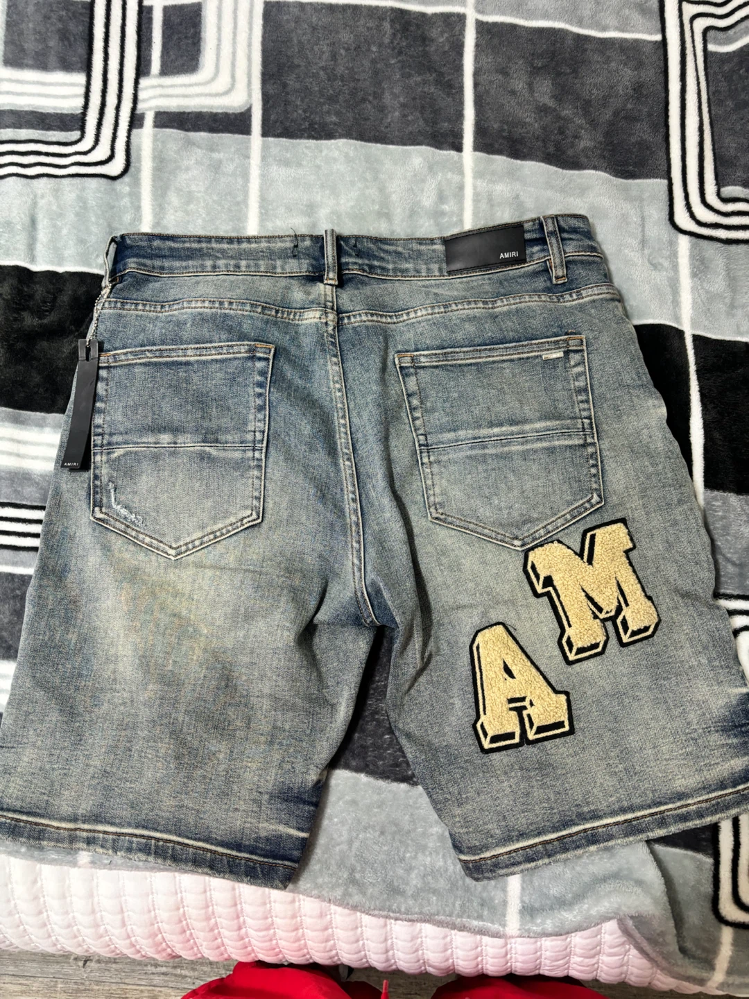 AMIRI Distressed Denim Shorts - photo 2
