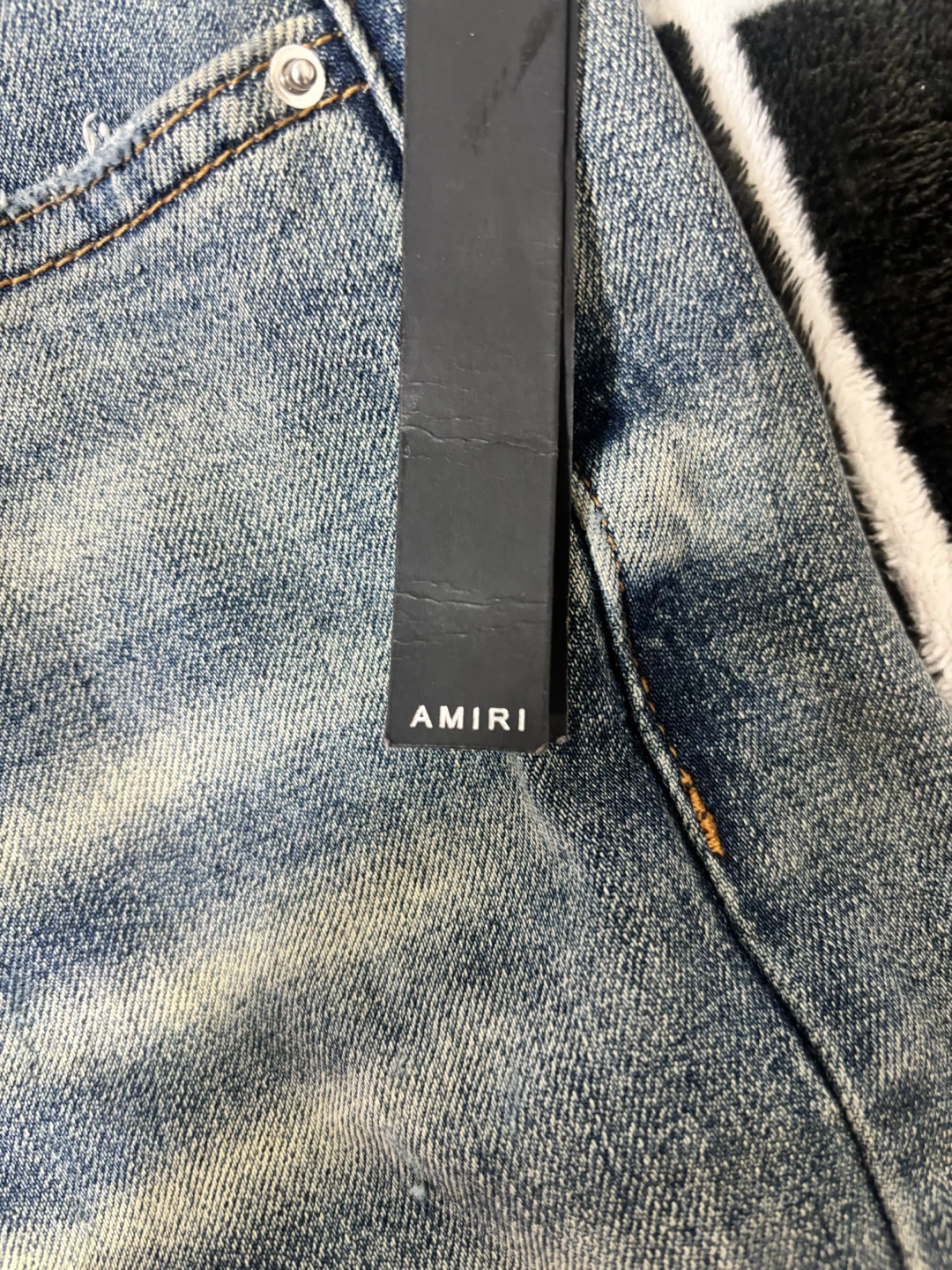 AMIRI Distressed Denim Shorts - photo 5