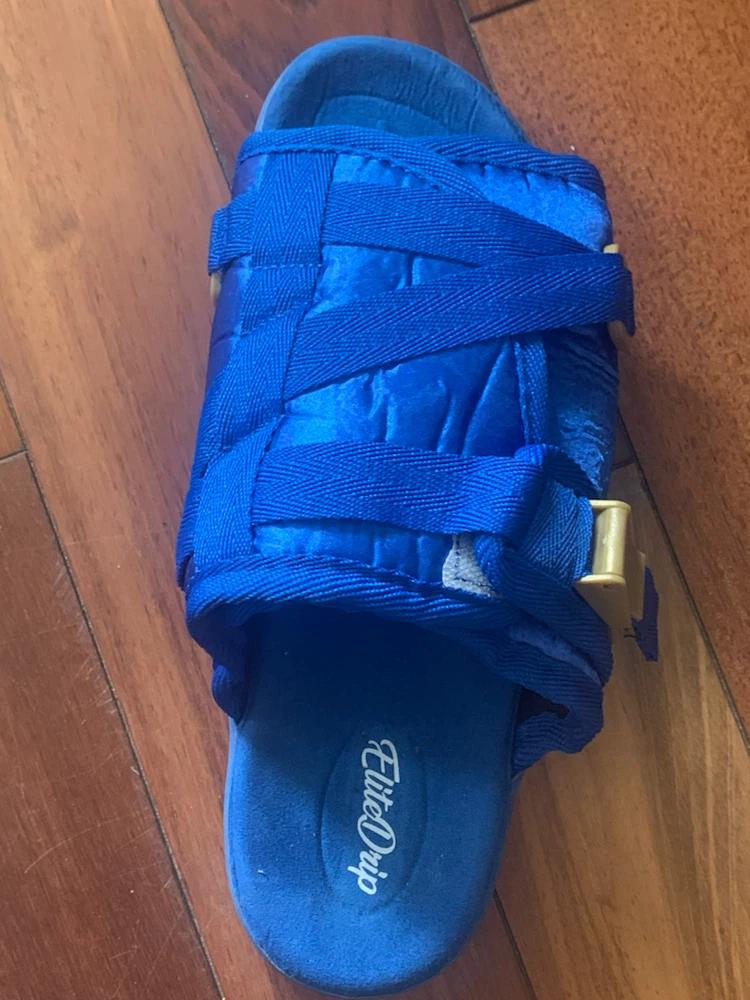 Elite Drip (New) Blue Slides
