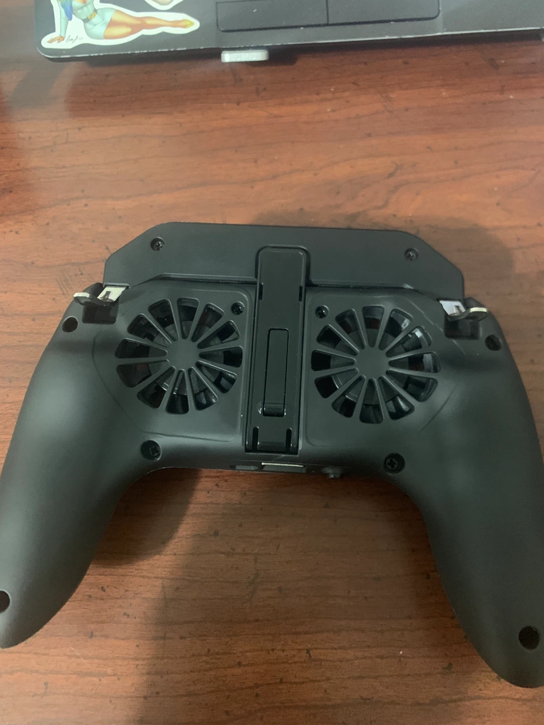 Black Mobile Game Controller with Cooling Fans - photo 2