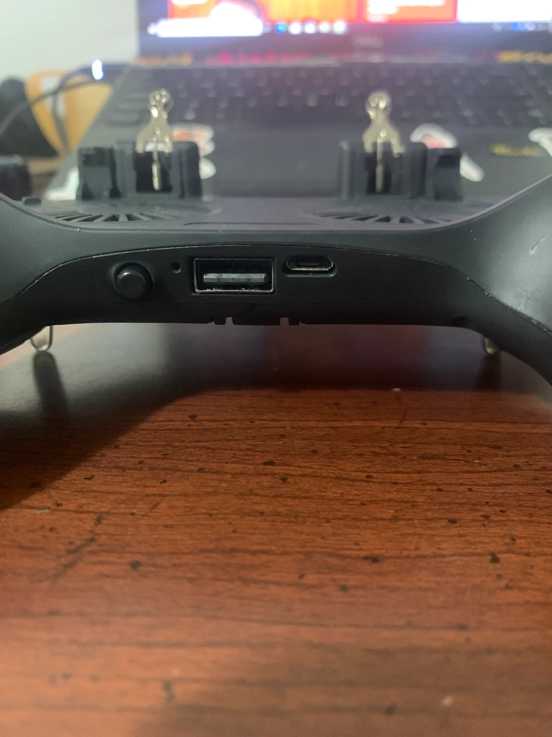 Black Mobile Game Controller with Cooling Fans - photo 3