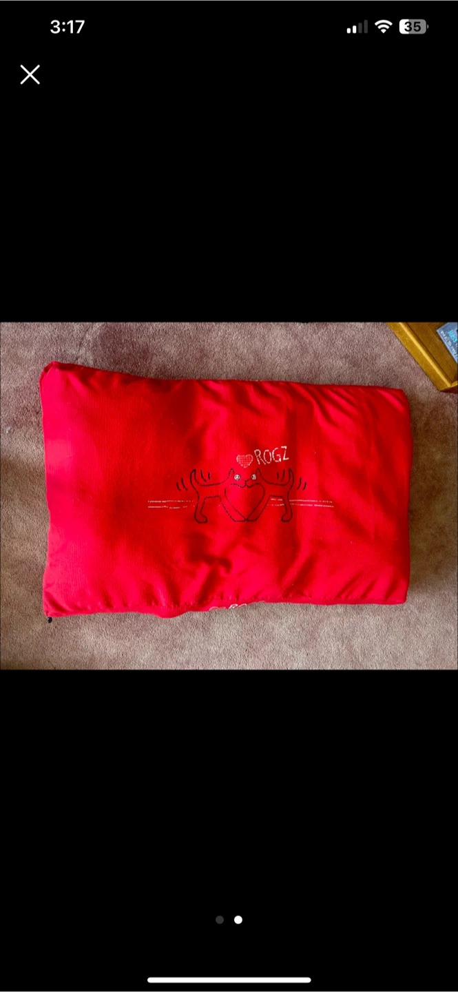 XL Red ROGZ Pet Bed Pillow Cushion - photo 2