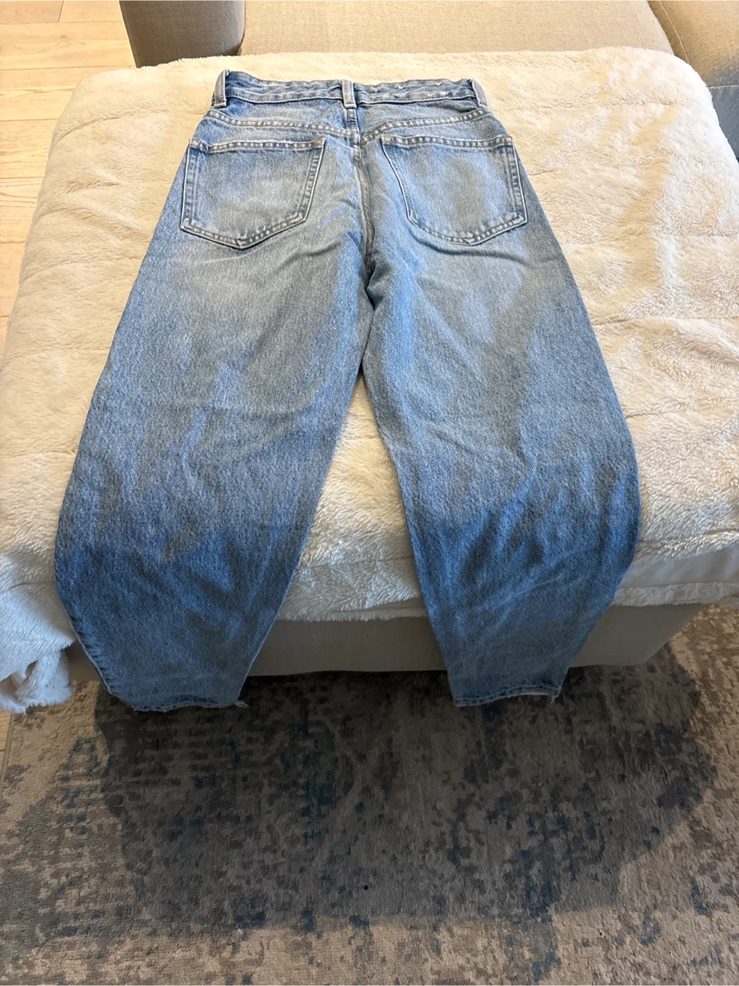 Light Wash Relaxed Fit Jeans - photo 2